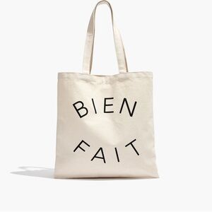 Madewell Bien Fait Canvas Tote Bag
